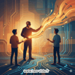 Transmission des savoir-faire entre un expert expérimenté et de jeunes collaborateurs dans une entreprise apprenante