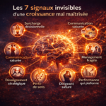 Les 7 signaux invisibles d’une croissance mal maîtrisée en entreprise : surcharge décisionnelle, communication saturée, désalignement stratégique et performance qui plafonne